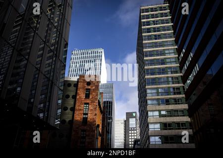 AMSTERDAM - edifici sullo Zuidas. ANP RAMON VAN FLYMEN olanda fuori - belgio fuori Foto Stock