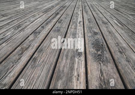 Sfondo. Vecchie tavole non dipinte grigie Foto Stock