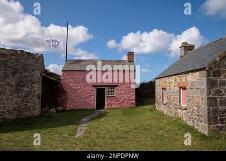 Habourside edifici a Newport Parrog in Pembrokeshire. Foto Stock