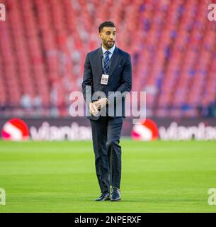 26th febbraio 2023; Hampden Park, Glasgow, Scozia: Scottish Viaplay Cup Football Final, Rangers vs Celtic; Connor Goldson of Rangers Foto Stock