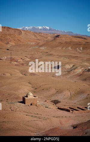 ait ben haddou, deserto, moschea, montagne Foto Stock