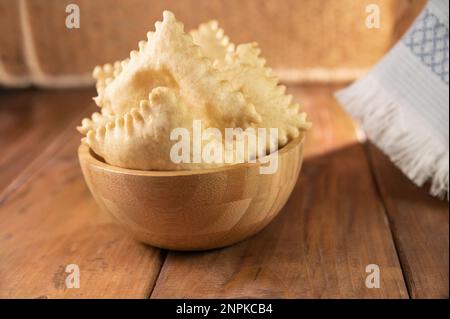 Crescentina. Cibo dell'Emilia Romagna, gnocco fritto o crescentina. Tutti i prodotti sono made in Italy,. Foto di alta qualità Foto Stock