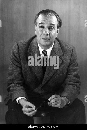 Jorge Luis Borges, Jorge Francisco Isidoro Luis Borges Acevedo (1899 – 1986) scrittore e poeta argentino Foto Stock