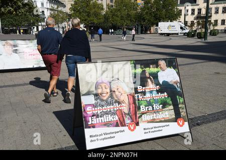 Malmo/Malmoe/Malmö/Svezia 04 settembre 2018  . Ventre partito svedese elezioni generali svedesi a Malmö (Photo.Francis Joseph Dean / Deanpictures. Foto Stock