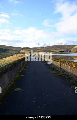 Geen Knowes windfarm energia rinnovabile scozzese Glendevon Foto Stock