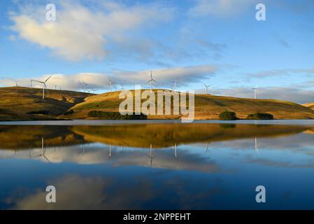 Geen Knowes windfarm energia rinnovabile scozzese Glendevon Foto Stock