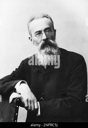 1900 ca. : Il compositore russo NIKOLAI RIMSKY KORSAKOV (1844-1908) , Celebrato per l'opera orchestrale SCHEHERAZADE - MUSICA CLASSICA - COMPOSITORE - OPERA LIRICA - ritratto - occhiali - lente - occhiali - anello - barba - barba - vecchio vecchio vecchio uomo anziano - uomo anziano - Rimsky-Korsakov - Nicolaj Andreevic RIMSKIJ-KORSAKOV - Rimskij -- -- Archivio GBB Foto Stock