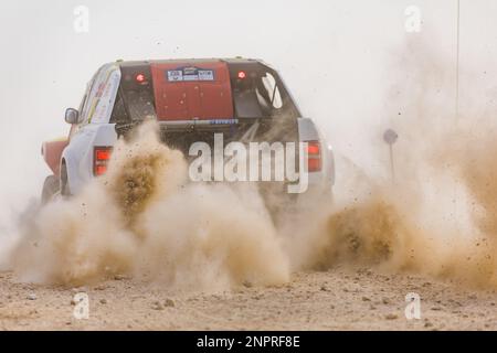 210 ZI Yuliang (chn), SHA HE (chn), BAIC ORV, BAIC ORV BJ40, FIA W2RC, Azione durante il Prologo dell'Abu Dhabi Desert Challenge 2023, 2nd° round della stagione 2023 W2RC, il 26 febbraio 2023 a al Dhannah, Abu Dhabi - Foto Bastien Roux / DPPI Foto Stock