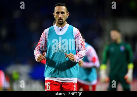 Porto, Portogallo, 26th Feb, 2023. Stadio Dragao, Primeira Liga 2022/2023, FC Porto contro Gil Vicente; Ruben Fernandes di Gil Vicente durante il riscaldamento. Foto: Daniel Castro/DiaEsportivo/Alamy Live News Foto Stock