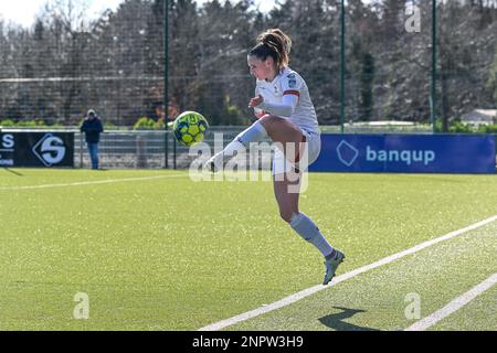 Oud Heverlee, Belgio. 26th Feb, 2023. Estee Cattoor (11) di Ohl ha ritratto durante una partita di calcio femminile tra Oud Heverlee Leuven ed Eendracht Aalst il 21° giorno di incontro della stagione 2022 - 2023 del campionato belga Lotto Womens Super League , domenica 26 febbraio 2023 a Oud Heverlee , Belgio . FOTO SPORTPIX | Stijn Audooren Credit: Sportpix/Alamy Live News Foto Stock