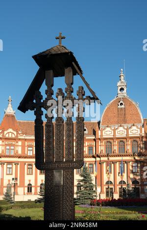 BRASOV, Transilvania/ROMANIA - 20 settembre : Vista della prefettura di edificio in Brasov Transilvania Romania il 20 settembre, 2018 Foto Stock