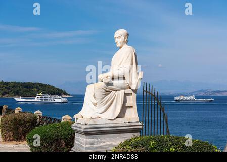 Frederick North Monument, Bosschetto Park, Kerkyra, Corfu Island, Ionian Islands, Grecia, Europa Foto Stock