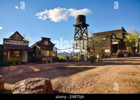 Goldfield Ghost Town, Apache Junction, Arizona. Foto Stock