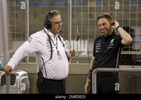 MEADOWS Ron, Direttore Sportivo del Team Mercedes AMG F1, ritratto durante la Formula 1 Aramco, test pre-stagione 2023 del Campionato Mondiale FIA di Formula uno 2023 dal 23 al 25 febbraio 2023 sul circuito Internazionale del Bahrain, a Sakhir, Bahrain - Foto: DPPI/LiveMedia Foto Stock