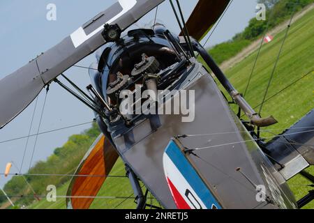 Bristol Fighter F2B D8096, G-AEPH, Shuttleworth Collection, Old Warden, Biggleswade, Bedfordshire, Inghilterra, Regno Unito, Foto Stock