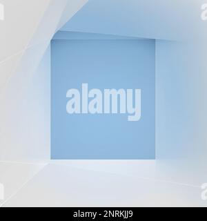 Lowpoly sfondo alla moda con copyspace. Illustrazione astratta. Rendering 3D Foto Stock