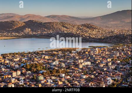 Vista dal Cristo de la Concordia, Cochabamba Bolivia Foto Stock