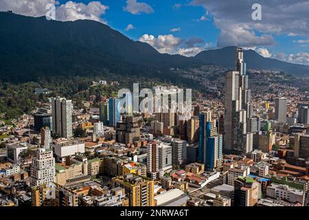 Skyline, downtown, Bogotà, Colombia Foto Stock