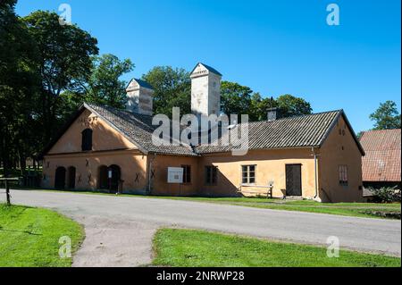 Fucina vallone a Österbybruk, comune di Östhammar, Contea di Uppsala, Svezia Foto Stock