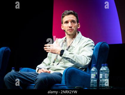 Londra, Regno Unito, Lunedi, 27th maggio 2023 Peter Stillwell sul palco al Blockchain Economy, alla rivista, Greenwich. Credit: DavidJensen / Empics Entertainment / Alamy Live News Foto Stock