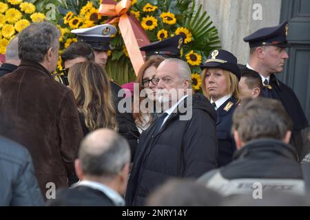 Roma, Italia. 27th Feb, 2023. Aurelio De Laurentis Roma, funerale di Maurizio Costanzo. 27 febbraio 2023 Credit: dpa/Alamy Live News Foto Stock