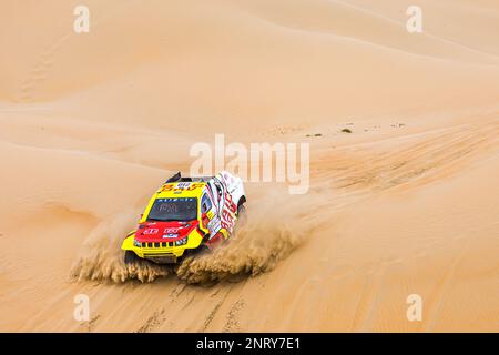 210 ZI Yuliang (chn), SHA HE (chn), BAIC ORV, BAIC ORV BJ40, FIA W2RC, Azione durante la fase 1 dell'Abu Dhabi Desert Challenge 2023, 2nd° round della stagione 2023 W2RC, il 27 febbraio 2023 tra al Dhannah e Qasr al Sarab, Abu Dhabi - Foto Bastien Roux / DPPI Foto Stock