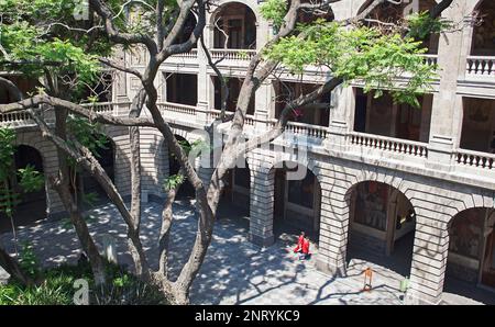 Cortile di SEP (Secretaria de Educación Publica),segreteria della pubblica istruzione, Città del Messico, Messico Foto Stock