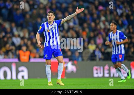 Stadio Dragao, Porto, Portogallo. 26th Feb, 2023. Campionato portoghese, FC Porto contro Gil Vicente; Mateus Uribe di Porto Credit: Action Plus Sports/Alamy Live News Foto Stock