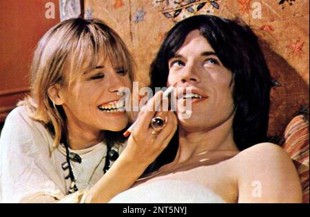 PERFORMANCE 1970 Warner Bros. Film con Mick Jagger e Anita Pallenberg Foto Stock