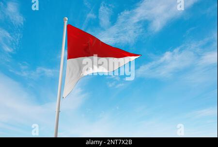 Bandiera ufficiale del comando di Divisione militare Accademia comando formazione e Dottrina Scuola comando e Classe Scuola e Centro di formazione comando Turchia AT Foto Stock