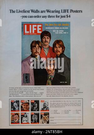 Vintage 'Life' Magazine 26 Gennaio 1968 numero Annuncio, USA Foto Stock