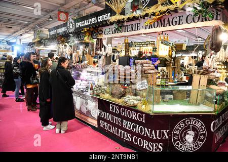 Illustrazione dell'atmosfera durante l'edizione 59th della Fiera Internazionale dell'Agricoltura ('Salon de l'Agriculture') a Parigi, in Francia, il 25 febbraio 2023. Foto di Victor Joly/ABACAPRESS.COM Foto Stock