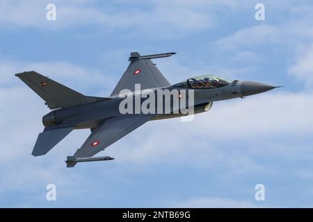 FILE image RNAS Yeovilton Somerset Regno Unito 8th luglio 2017 volare a RNAS Yeovilton International Air Day la Danish Air Force ha circa 35 di questi aerei in servizio e sono in fase di sostituzione b il -35A Foto Stock