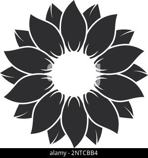 Sunflower Clipart | Sunflower SVG | Sunflower SVG Taglia file | Sunflower Vector Taglia file Illustrazione Vettoriale