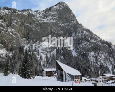 Funivia Marmolada, Malga Ciapela, Dolomiti, Italia Foto Stock