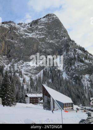 Funivia Marmolada, Malga Ciapela, Dolomiti, Italia Foto Stock