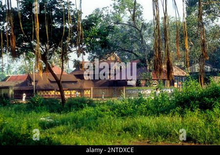 Kali Bhagavathy tempio a Kodungallur, Kerala, India, Asia Foto Stock