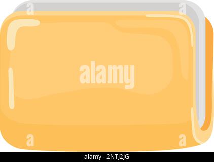 3d icona della cartella oro del vettore cartoon realistico. Simbolo del documento Illustrazione Vettoriale