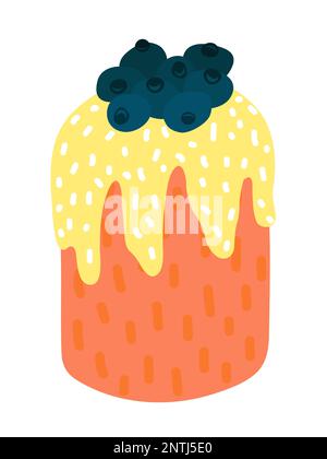 Illustrazione del vettore della torta di Pasqua Illustrazione Vettoriale