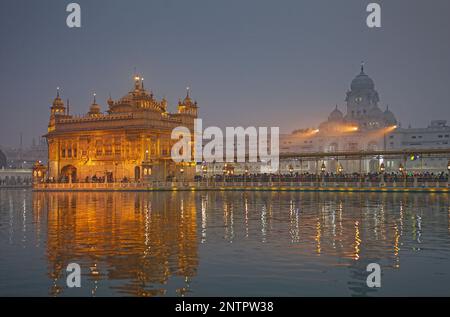 Tempio d'oro, Amritsar Punjab, India Foto Stock