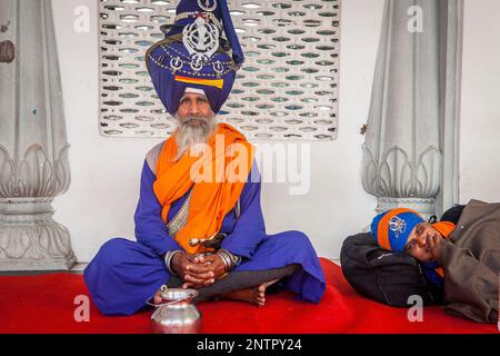 Pellegrini (giovane), tempio dorato, Amritsar Punjab, India Foto Stock