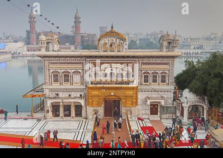 Tempio d'oro, Amritsar Punjab, India Foto Stock