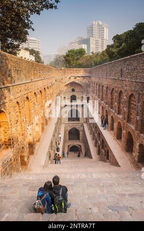 Agrasen ki Baoli, Delhi, India Foto Stock