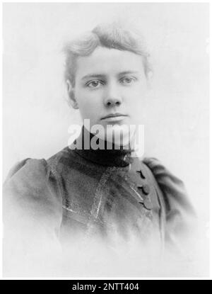 Elizabeth Cochran Seaman, conosciuta come 'Nellie Bly' (1864-1922), giornalista americana, ritratto di HJ Myers, circa 1890 Foto Stock