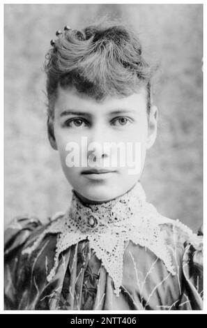 Nellie Bly (Elizabeth Cochran Seaman) (1864-1922), giornalista americano, ritratto di HJ Myers, circa 1890 Foto Stock