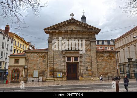 Saint-Etienne, Francia - Gennaio 27th 2020 : Chiesa Saint-Louis, dedicata alla religione cattolica. Foto Stock