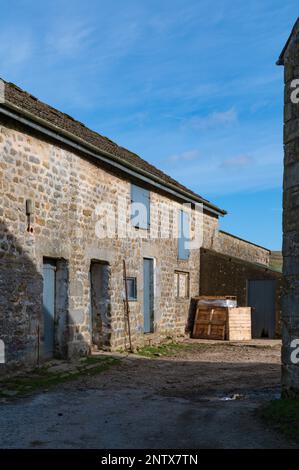 Cortile a Tarnbrook nella foresta di Bowland, Lancashire Foto Stock