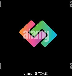 Logo lettera, logo lettera c, logo lettera c d, logo d, logo moderno e design minimal c d. Questo logo può essere utilizzato per l'azienda, il sito Web e la stampa Illustrazione Vettoriale