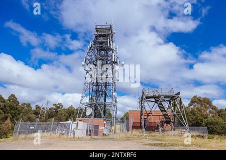 Paesaggio estivo al Monte St Leonard in Australia Foto Stock