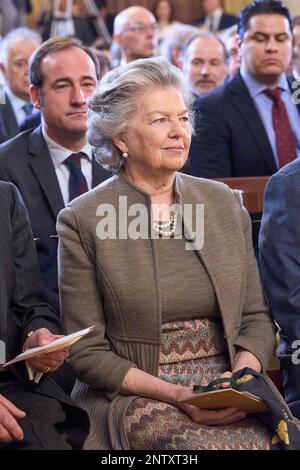 Madrid, Madrid, Spagna. 28th Feb, 2023. Principessa Anna, Duchessa di Calabria partecipa alla presentazione del 'Digital Portal of Hispanic History' al Palazzo reale il 28 febbraio 2023 a Madrid, Spagna (Credit Image: © Jack Abuin/ZUMA Press Wire) SOLO PER USO EDITORIALE! Non per USO commerciale! Credit: ZUMA Press, Inc./Alamy Live News Foto Stock